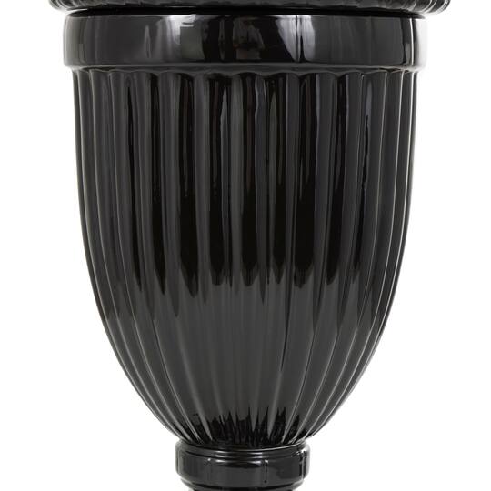 Black Ceramic Decorative Jar